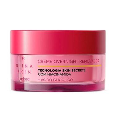 Imagem de Creme Hidratante Facial Eudora Niina Secrets Skin Overnight Renovador 