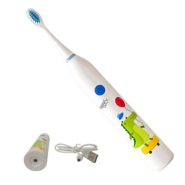 Imagem de Escova de Dente Infantil Eletrica Recarregavel 6 Velocidades Higiene Bucal Profunda Limpeza Oral Lingua Gengiva