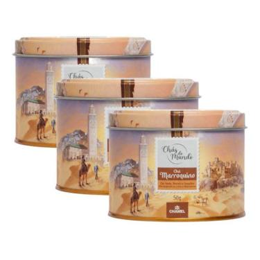 Imagem de Kit 3 Lata Chás do Mundo Marroquino Chamel 50g