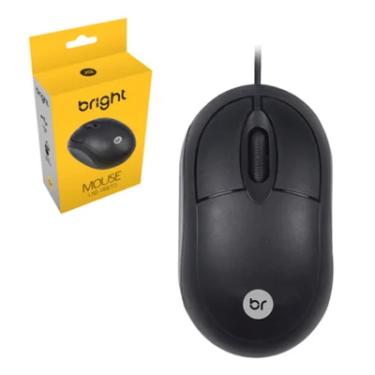 Imagem de Mouse Bright Standard, USB, Plug And Play, 800 DPI - 0106