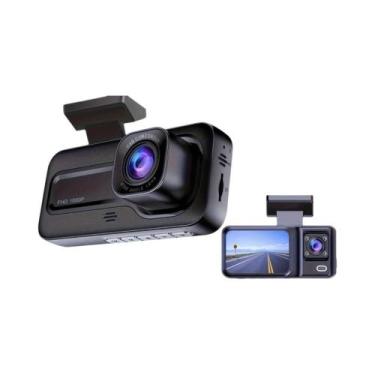 Imagem de Câmera DVR Para Carro 3 Canais 1080P WiFi Com Visão Noturna E Gravação