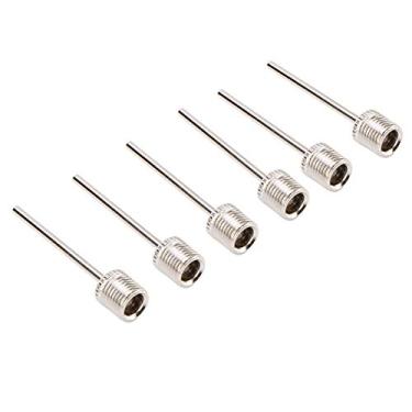Imagem de Agulha de bomba de ar, metal leve 100 unidades/conjunto Agulhas de bola para bomba de ar para bolas de basquete para bolas de futebol para vôlei