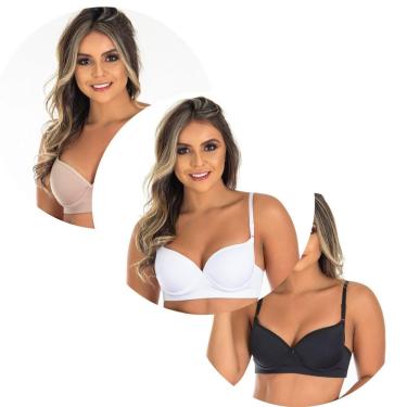 Imagem de Kit 3 Sutiã Especial Conforto em Microfibra | Kit 2004