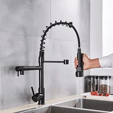 Imagem de Torneira Gourmet Monocomando Para Cozinha Preta Fosca