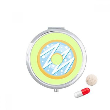 Imagem de Blue Doughnut Sobremesa Doces Comida Pílula Bolso Armazenamento de Remédio Dispensador de Recipiente