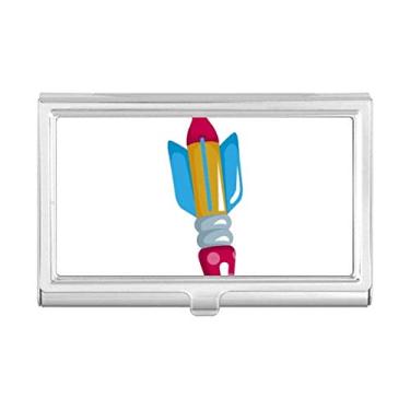 Imagem de Carteira de bolso com porta-cartões do universo e do foguete alienígena