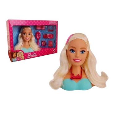 Cabeça Busto Boneca Menina Barbie Para Maquiar Pentear Salão De Beleza  Quero Ser Maquiadora - Pupee - Bonecas - Magazine Luiza