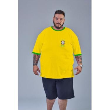 Imagem de Camiseta Masculina Brasil - Andrea Modas