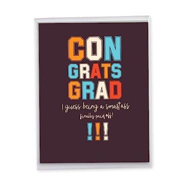 Imagem de NobleWorks – Smartass – Cartão de formatura divertido de colégio com envelope (grande 21,5 x 28 cm) J6947GDG
