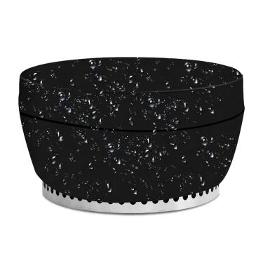 Imagem de Cobertura de Fogueira ao Ar Livre - Cobertura de Fogueira ao Ar Livre Impermeável para Fogueiras de Propano,Cobertura de lareira redonda Oxford resistente às intempéries preta com fecho de Chunyue