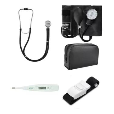 Imagem de Kit Enfermagem Esfigmo E Rappaport + Termometro + Torniquete
