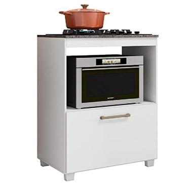 Imagem de Balcão de Cozinha Para Cooktop 5 Bocas e Nicho P/Forno Slim Branco