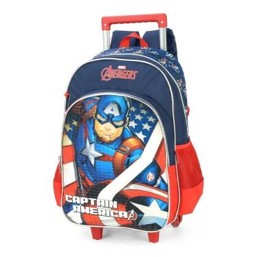 Imagem de Mochila com Rodas Capitão América Maxlog