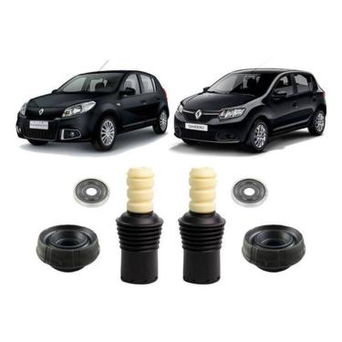Imagem de 2 Kit Coxim Suspensão Dianteira Sandero 2017 2018 2019 2020
