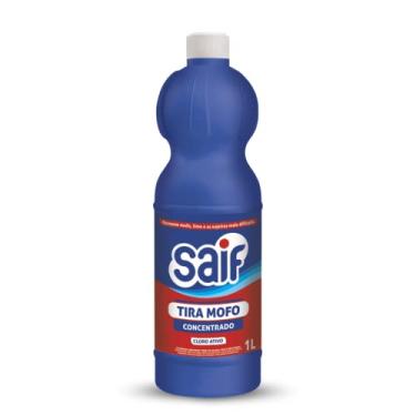 Imagem de Limpador Tira Mofo Cloro Ativo Concentrado Saif 1L, Saif, Removedor De Mofo E Limo Com Cloro Ativo, Azul, Remove Mofo, Limo E As Sujeiras Mais Difíceis, Facilitando Sua Vida, Maximizando Toda Limpeza
