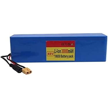Imagem de Bateria de 48v 13s3p 30000mah, bateria de alta potência de 1000w para bicicleta elétrica e-bike, inclui carregador, plugue xt60