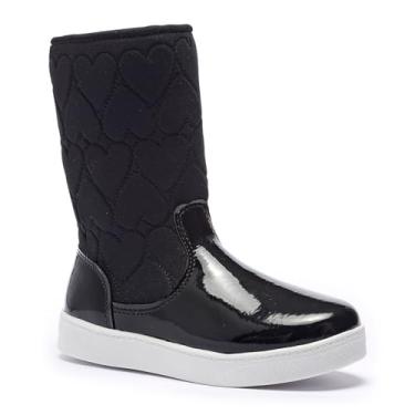 Imagem de Bota Tênis Feminina Infantil Meninia Tininha Casual Confortavel Bordado Coração (Preto, BR, Criança de 4 a 8 anos, Numérico, 31)