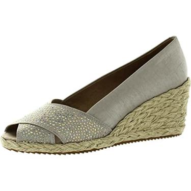 Imagem de Anne Klein Sandália feminina Ezz-c Espadrille Wedge, Natural, 40