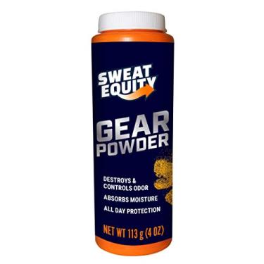 Imagem de Sweat Equity Sports Gear Powder for Feet, Shoes, Sports Equipment, Bags | Formulated to Eliminate Sweat, Moisture, and Odor | All Day Protection | 4 Ounces | 1 Count