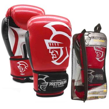 Imagem de Luva De Boxe/Muay Thai Elite + Bolsa Para Transporte - Pretorian-Unissex