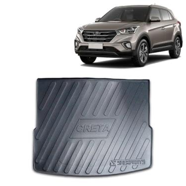 Imagem de Protetor de Porta-Malas Adaptável para Creta 2017 2018 2019 2020 2021 2022 Em Relevo Tapete Bandeja