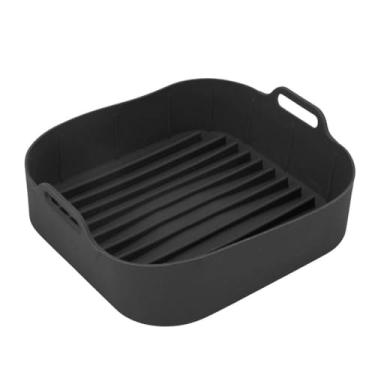Imagem de Forma Forminha de Silicone Air Fryer Quadrada 20cm Fritadeira Assadeira Quadrada Antiaderente