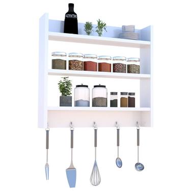 Imagem de Porta Temperos de parede com prateleiras porta condimentos