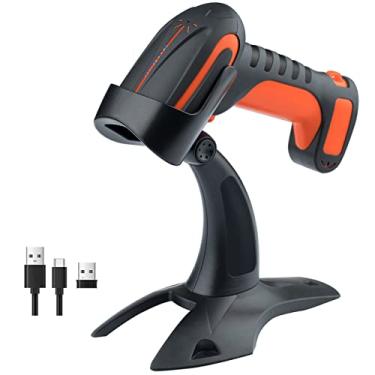 Imagem de Tera Pro (desempenho extremo) 1D 2D QR Scanner de código de barras industrial sem fio resistente a quedas leitor de código de barras 2.4G sem fio compatível com Bluetooth para Windows, Mac, Android,