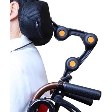 Imagem de Encosto de cabeça para cadeira de rodas, apoio de cabeça, encosto de cabeça ajustável para idosos e adultos