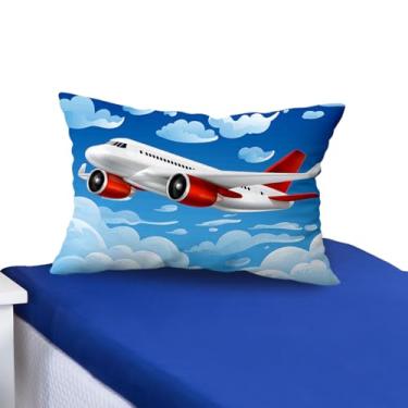 Imagem de Jogo Lençol Cama Solteiro Infantil Personagens duas peças (Avião)