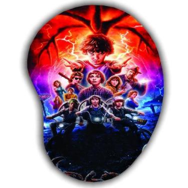 Imagem de Mouse pad estampado Stranger things animação com apoio confortavel - J