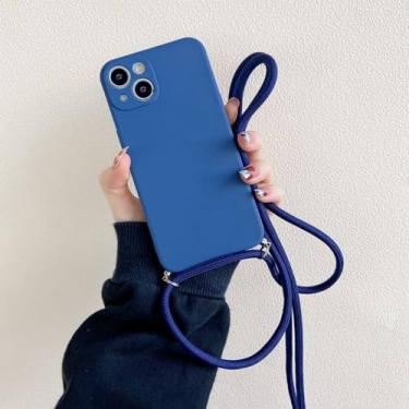 Imagem de Crossbody colar cinta cordão cabo quadrado silicone caso de telefone para huawei p20 p30 lite p40 p50 pro mate 9 10 20 30 capa, x7, para p30 pro