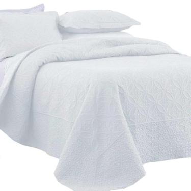 Imagem de Cobre Leito De Solteiro Liso Colcha Dupla Face Luxo Provence Rozac 2 P