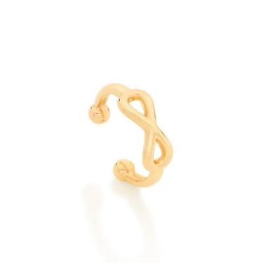 Imagem de Brinco banhado ouro 3x 24k 18k e 22k pressão femininos infinito pierci