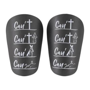 Imagem de Pegciuho 2x Caneleiras de Futebol Caneleiras Proteção Equipamentos de Futebol Caneleiras em Miniatura Protetor à Prova de Choque Pequenas Caneleiras de Futebol, 10cmx6cm