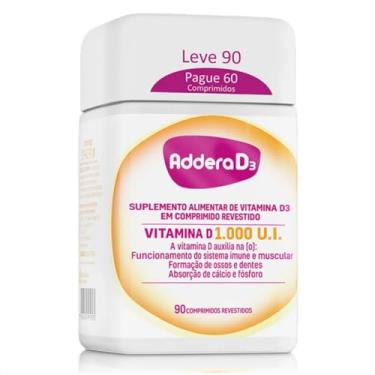 Imagem de Addera D3 (Vitamina D3 1.000UI) c/90 Comprimidos