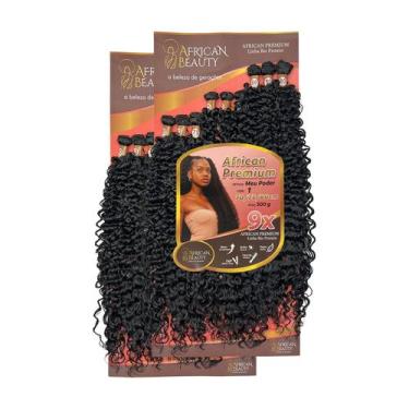 Imagem de Aplique Cacheado Fibra Bio Proteina Meu Poder Entrelace 80cm African B