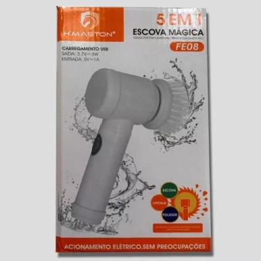 Imagem de Escova Elétrica Esfregão Limpeza Recarregável Usb 110/220v - Zk eletro