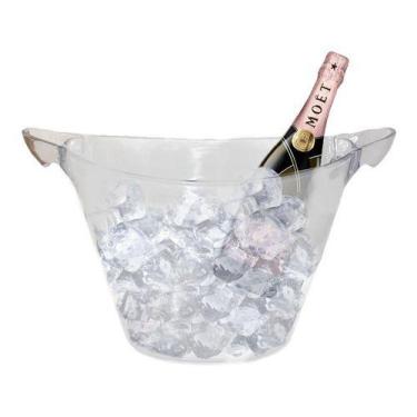 Imagem de Balde De Gelo Acrílico Cristal 7l Para Final De Ano E Festas - Agrapla