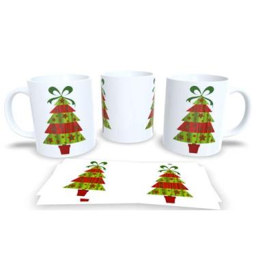 Imagem de Canecas de Porcelana Personalizadas Arvore de Natal - Estampa Sublimad