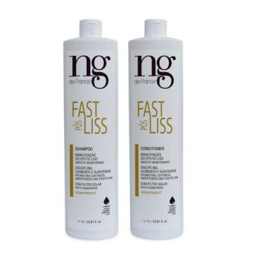 Imagem de Ng De France Shampoo Pós Fast Liss 1000ml + Cond. Pós 1000ml