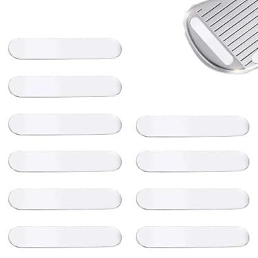 Imagem de 10 peças de chumbo ponderado de golfe para adicionar peso de balanço, tiras ponderadas de golfe fitas adesivas de fita adesiva de golfe para ferros de madeira de tacos e raquetes de tênis