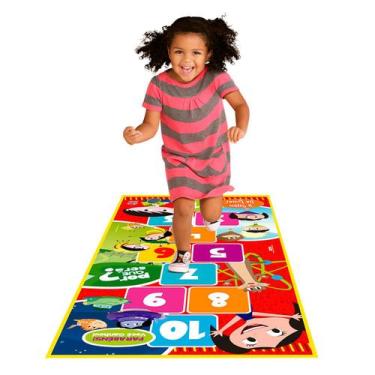 Imagem de Tapete O Show Da Luna Amarelinha Antiderrapante Infantil - Líder Brinq