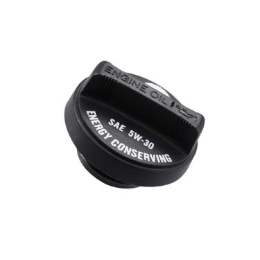 Imagem de VekAuto Tampa do tanque de combustível do motor, tampa do plugue de enchimento de óleo a gás substitui 12180-01020 12180-21010 para Toyota Tacoma 2005-2015 para acessórios automotivos Scion Black