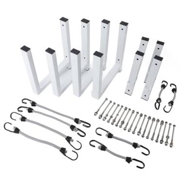 Imagem de Rack de de Reboque de Alumínio Rack de de Reboque de Montagem Lateral Com Carga de 200 Lb Suporte de de Reboque de Liga de Alumínio para Reboques Fechados e Reboques Abertos