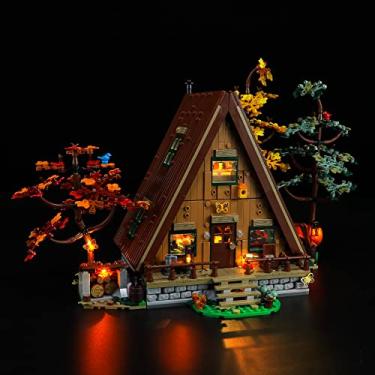 Imagem de YEABRICKS LED Light for Lego-21338 Ideas A-Frame Cabin Building Blocks Model (Lego Set NOT Included)