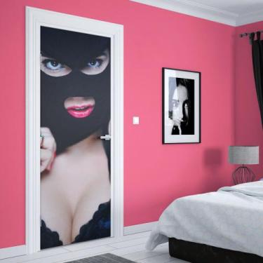 Imagem de Adesivo de Porta Mulher Sensual Mascarada - Império da Impressão, M - 