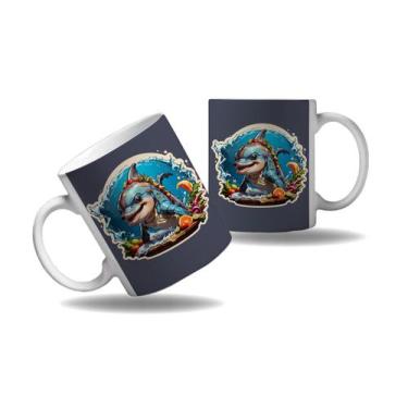 Imagem de Caneca Presente Golfinho Cozinheiro Chefes Cozinha Profissão - Enjoy S