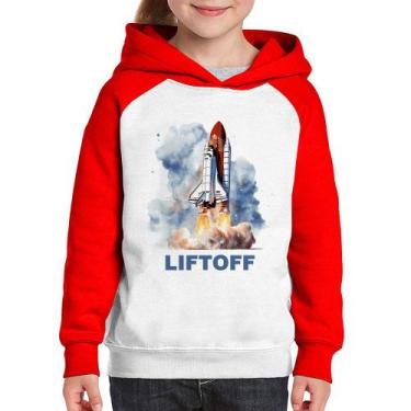 Imagem de Moletom Infantil Liftoff: Lançamento do Ônibus Espacial - Foca na Moda