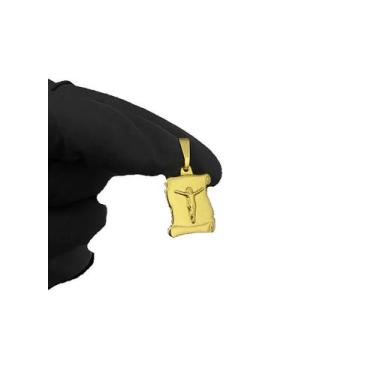Imagem de Pingente Jesus Pergaminho - Banhado a Ouro 18k - ToJoia18k